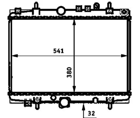 Kühler, Motorkühlung MAHLE CR 393 000P Bild Kühler, Motorkühlung MAHLE CR 393 000P