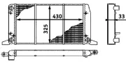 Kühler, Motorkühlung MAHLE CR 412 000S