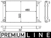 Kühler, Motorkühlung MAHLE CR 415 000P