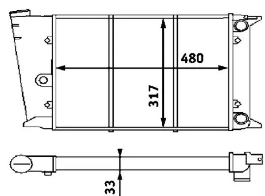 Kühler, Motorkühlung MAHLE CR 418 000P Bild Kühler, Motorkühlung MAHLE CR 418 000P