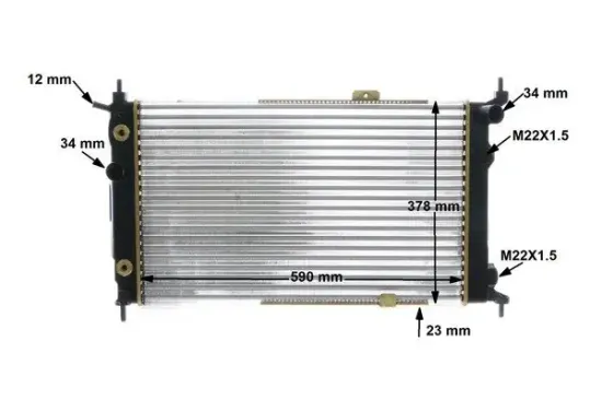 Kühler, Motorkühlung MAHLE CR 421 000S Bild Kühler, Motorkühlung MAHLE CR 421 000S