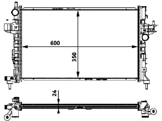 Kühler, Motorkühlung MAHLE CR 422 000P Bild Kühler, Motorkühlung MAHLE CR 422 000P