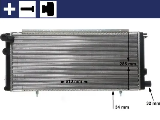 Kühler, Motorkühlung MAHLE CR 425 000S Bild Kühler, Motorkühlung MAHLE CR 425 000S