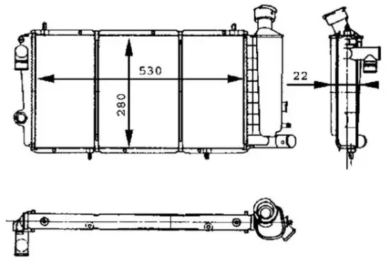 Kühler, Motorkühlung MAHLE CR 429 000S Bild Kühler, Motorkühlung MAHLE CR 429 000S