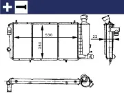 Kühler, Motorkühlung MAHLE CR 429 000S