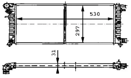 Kühler, Motorkühlung MAHLE CR 430 000P Bild Kühler, Motorkühlung MAHLE CR 430 000P