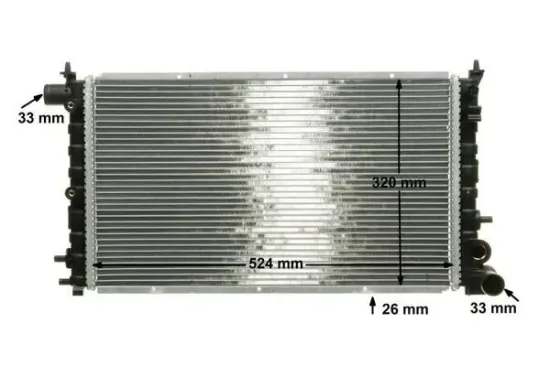 Kühler, Motorkühlung MAHLE CR 430 000P Bild Kühler, Motorkühlung MAHLE CR 430 000P