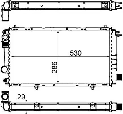 Kühler, Motorkühlung MAHLE CR 431 000S Bild Kühler, Motorkühlung MAHLE CR 431 000S