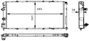 Kühler, Motorkühlung MAHLE CR 434 000S