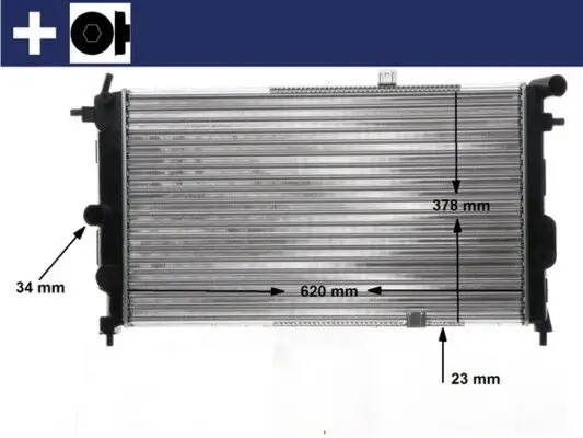 Kühler, Motorkühlung MAHLE CR 438 000S Bild Kühler, Motorkühlung MAHLE CR 438 000S