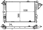 Kühler, Motorkühlung MAHLE CR 439 000S