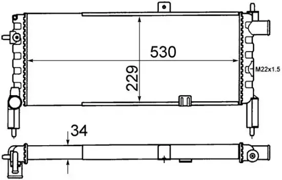 Kühler, Motorkühlung MAHLE CR 442 000S Bild Kühler, Motorkühlung MAHLE CR 442 000S