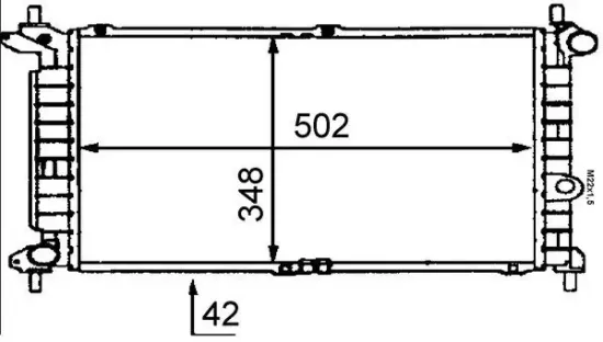 Kühler, Motorkühlung MAHLE CR 443 000S Bild Kühler, Motorkühlung MAHLE CR 443 000S