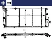 Kühler, Motorkühlung MAHLE CR 444 000S