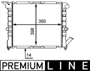 Kühler, Motorkühlung MAHLE CR 445 000P