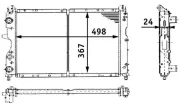 Kühler, Motorkühlung MAHLE CR 450 000S