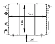 Kühler, Motorkühlung MAHLE CR 451 000S