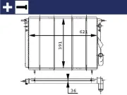 Kühler, Motorkühlung MAHLE CR 452 000S