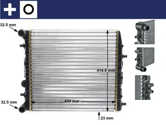 Kühler, Motorkühlung MAHLE CR 454 000S