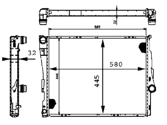 Kühler, Motorkühlung MAHLE CR 455 000S Bild Kühler, Motorkühlung MAHLE CR 455 000S