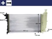 Kühler, Motorkühlung MAHLE CR 468 000S