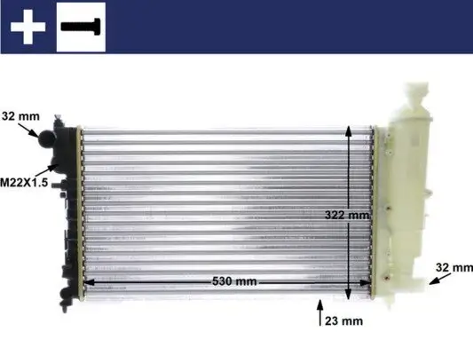 Kühler, Motorkühlung MAHLE CR 468 000S Bild Kühler, Motorkühlung MAHLE CR 468 000S