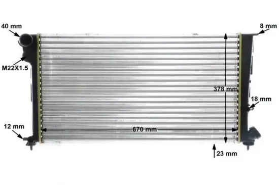 Kühler, Motorkühlung MAHLE CR 475 000S Bild Kühler, Motorkühlung MAHLE CR 475 000S