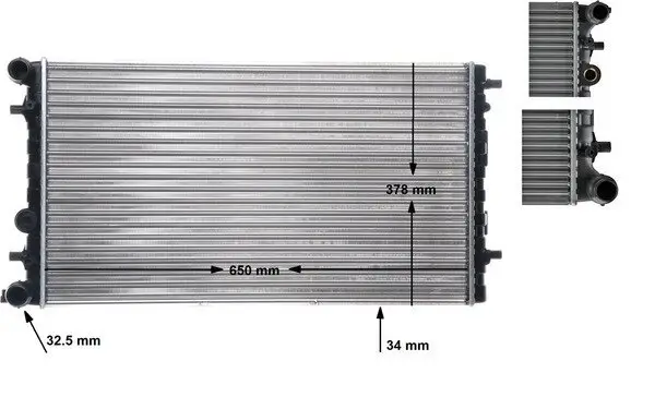 Kühler, Motorkühlung MAHLE CR 477 001S