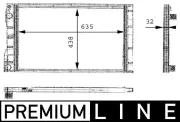 Kühler, Motorkühlung MAHLE CR 480 000P