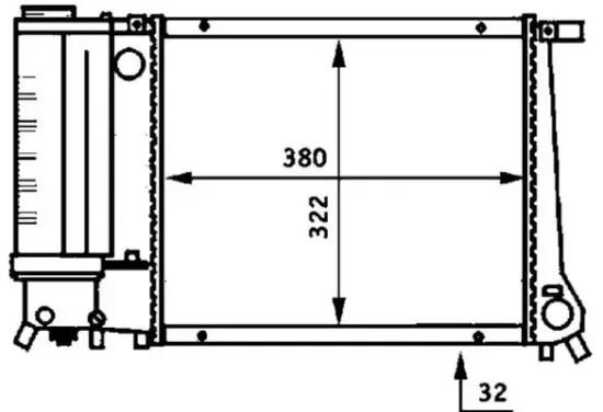 Kühler, Motorkühlung MAHLE CR 483 000S Bild Kühler, Motorkühlung MAHLE CR 483 000S