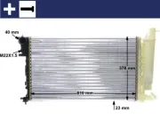 Kühler, Motorkühlung MAHLE CR 487 000S