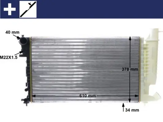 Kühler, Motorkühlung MAHLE CR 498 000S