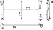 Kühler, Motorkühlung MAHLE CR 504 000S
