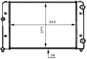 Kühler, Motorkühlung MAHLE CR 507 000S