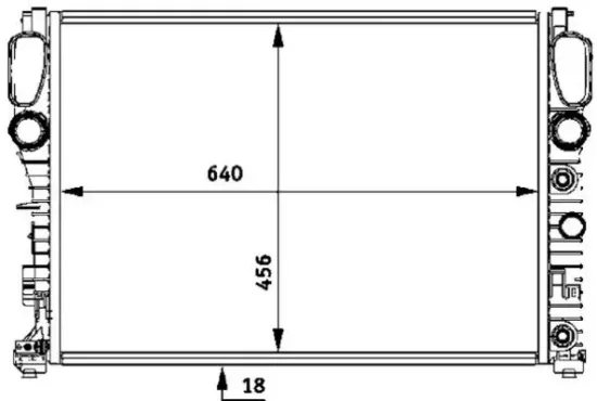 Kühler, Motorkühlung MAHLE CR 512 000S Bild Kühler, Motorkühlung MAHLE CR 512 000S