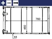 Kühler, Motorkühlung MAHLE CR 526 000S