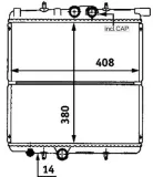 Kühler, Motorkühlung MAHLE CR 527 000S