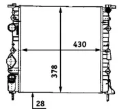 Kühler, Motorkühlung MAHLE CR 528 000S