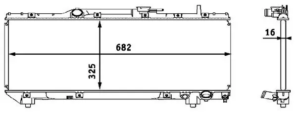 Kühler, Motorkühlung MAHLE CR 535 000S