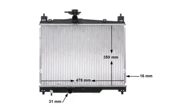 Kühler, Motorkühlung MAHLE CR 539 000S Bild Kühler, Motorkühlung MAHLE CR 539 000S