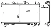 Kühler, Motorkühlung MAHLE CR 544 000S