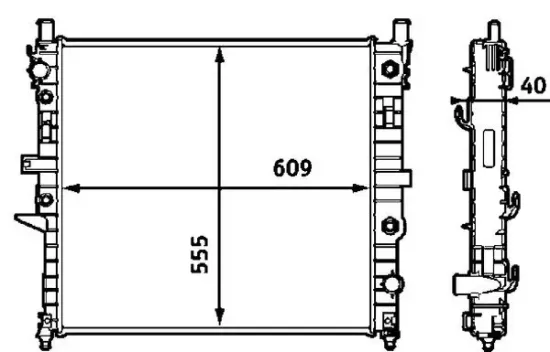 Kühler, Motorkühlung MAHLE CR 2122 000S Bild Kühler, Motorkühlung MAHLE CR 2122 000S