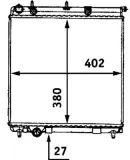 Kühler, Motorkühlung MAHLE CR 558 000S