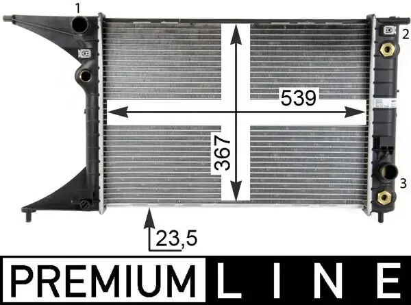 Kühler, Motorkühlung MAHLE CR 559 000P