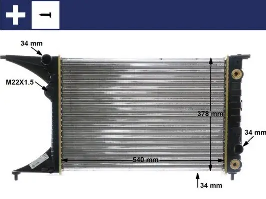 Kühler, Motorkühlung MAHLE CR 559 000S