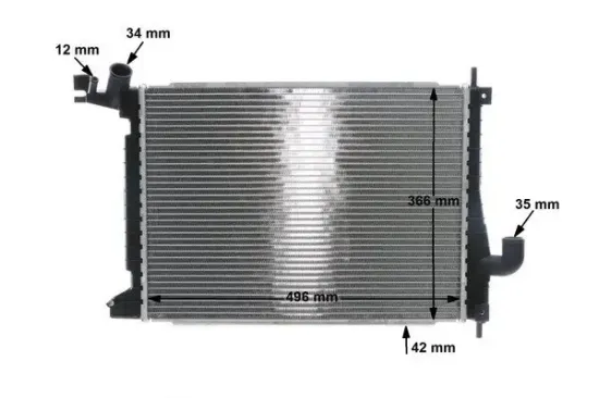 Kühler, Motorkühlung MAHLE CR 563 000S Bild Kühler, Motorkühlung MAHLE CR 563 000S