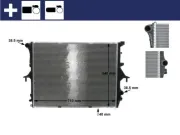 Kühler, Motorkühlung MAHLE CR 571 000S