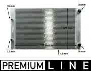 Kühler, Motorkühlung MAHLE CR 576 000P