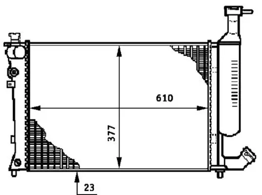 Kühler, Motorkühlung MAHLE CR 596 000S Bild Kühler, Motorkühlung MAHLE CR 596 000S