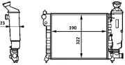 Kühler, Motorkühlung MAHLE CR 613 000S